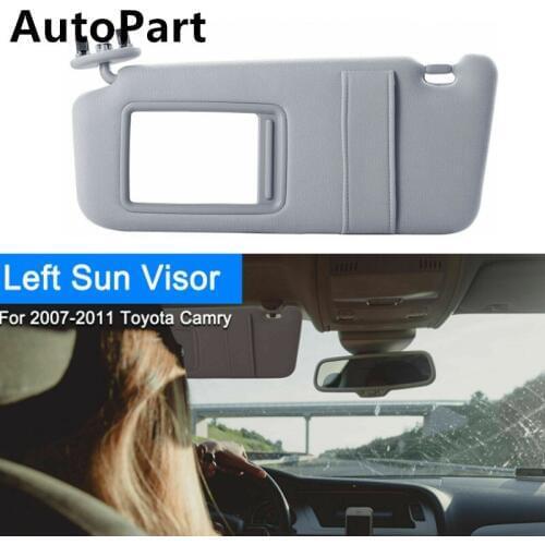 1PCS Car Driver Left Side Visor Windshield Sun Visor Without Sunroof For Toyota Camry 2007-2011 74320-06780-B0 74320-33B81-B0