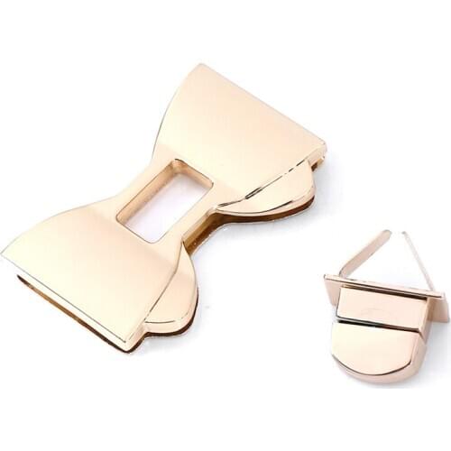 1PCS Bowknot Shape Clasp Turn Locks Twist Lock DIY Handbag Bag Hardware Accessories