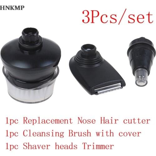 3pc/lot Nose Trimmer Head+ Cleansing Brush+Trimmer for S5000 S9711 RQ310 S510 RQ1250 RQ1160 RQ1190X RQ1090 RQ1258 RQ12