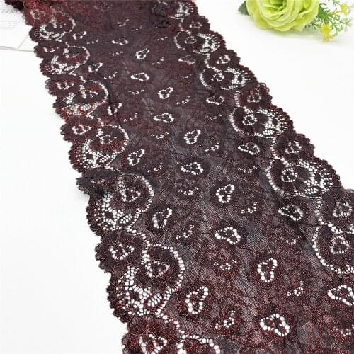 3y/lot 8 5/8 inch (22cm) Foil Elastic Lace With Shiny Special Shimmer Deco Trimming Garment Accessory DIY Material Dress Fabric