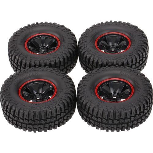 4Pcs AUSTAR AX-3020B 1.9 Inch 103mm 1/10 Scale Tires with Wheel Rim for 1/10 D90 SCX10 CC01 RC Rock Crawler