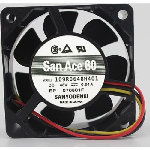 6025 DC 48V 0.04A 109R0648H401 fan