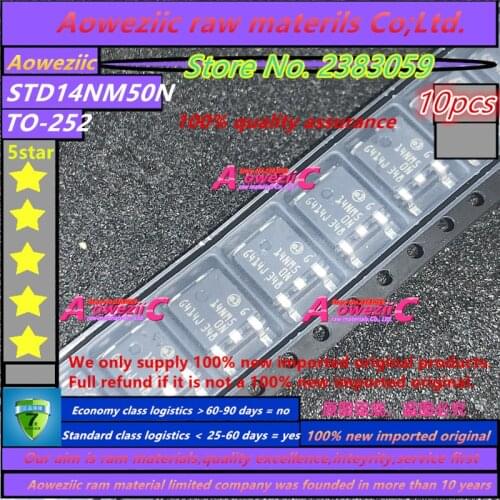 Aoweziic 100% new imported original STD14NM50N 14NM50N STD2NK90ZT4 D2NK90Z STD30NF06T4 D30NF06 MJD3055T4G 3055G TO-252