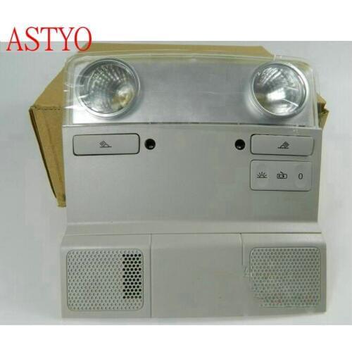 ASTYO Gray Car Dome Reading Light For VW Golf MK6 Jetta MK5 Passat B6 With Red Light