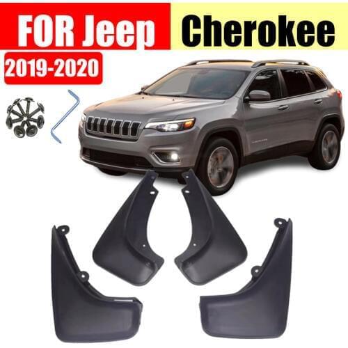 Mud flaps For Jeep Cherokee 2019-2020 Mudguards Fender Mud flap splash Guard Fender Mudguard car accessories Front Rear 4 PCS