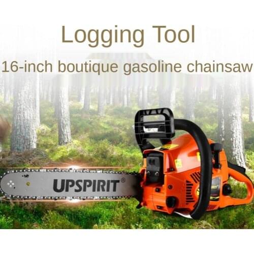 Household 16-Inch Small Gasoline Saw High Power Chain Saw, Logging Chain Saw Garden Tool Chain Saw