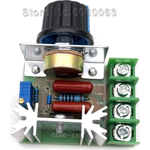 2000W SCR governor motor 220V high power electronic voltage regulator dimming temperature regulation module