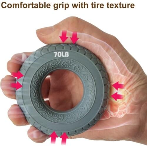 Fitness 30LB/60LB/70LB/80LB Hand Grip Ring Strengthener Muscle Power Training Silicone Expander Relax Finger Strength Exerciser