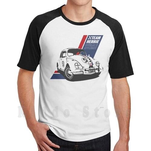 Team Herbie-Monte Carlo T Shirt Diy Big Size 100% Cotton Herbie Douglas Monte Carlo 53 Racing 70S 1970S Car Bug Love Beetle