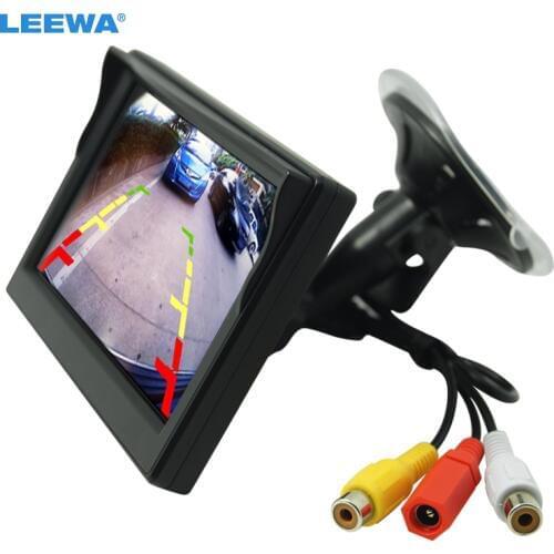 LEEWA 5" 5inch Digital Display Windshield LCD Car Monitor For Reversing Backup Camera DVD VCR #CA4574