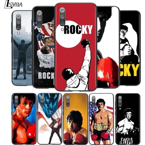 Rocky Balboa Soft TPU For Xiaomi Mi 11i 11 10T 10 9T 9 A3 8 Lite CC9 SE Note10 Lite Ultra Pro Black Phone Case