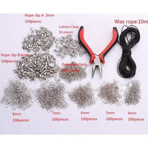 1 set Jewelry Tools Making Equipments Diy Kit Pliers For Necklace Bracelet Handmade Repair End Connect Materials Rings Rope Clip
