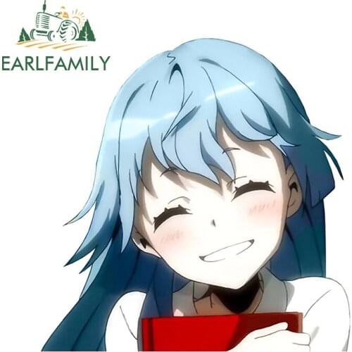 EARLFAMILY 13cm x 12.7cm for Noriko Kiznaiver Personality Creative VAN Car Stickers DIY Waterproof Anime Vehicle Window Decal