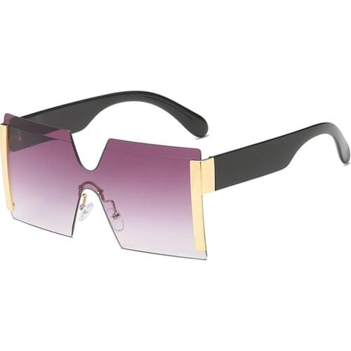 2021 New Integrated Lens Frameless Outdoor Style Sunglasses Fashionable Large Frame Personalized Sunglasses For Men And Women