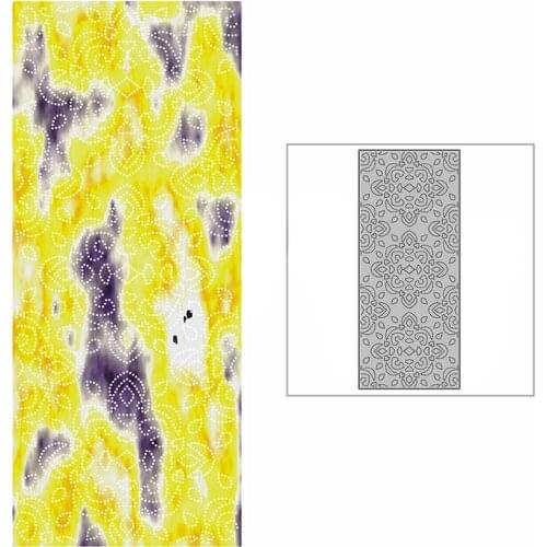 New Slim Spotted Diamond Pattern Background Plate Craft Embossing 2021 Metal Cutting Dies for DIY Scrapbooking Album Card Making