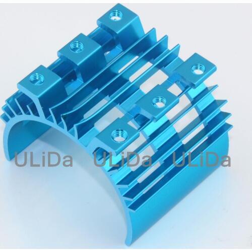 RC HSP 7012 Alum Heat Sink Heat Proof Cover For Electric Motor 540/550 Purple Blue