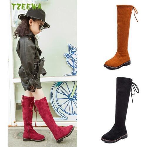 Children Over Knee Boots Girl Shoes Knee Fashion Children Boots 2018 Autumn And Winter Princess Girls Boots Shoes