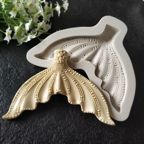 Beautiful Fish Tail Silicone Chocolate Candy Mold Cake Decor Molds DIY Baking Tools