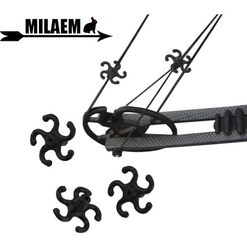 8pcs Archery Bowstring Stabilizer Shock Absorber Rubber Silent Damper Compound Bow Hunting Shooting Outdoor Sports Accessories