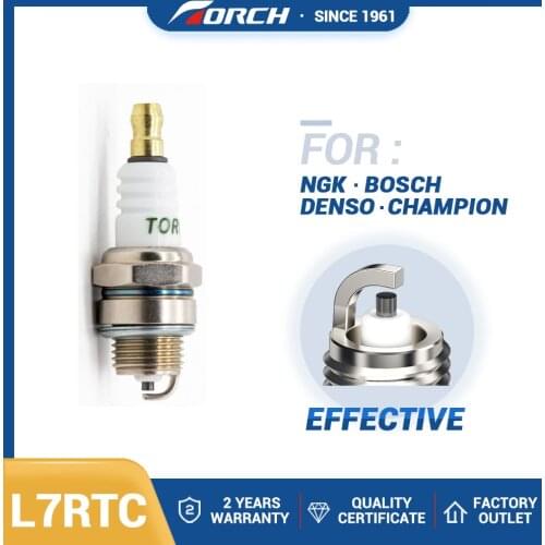 Spark Plug Torch L7RTC Replacement for Bosch WSR5F Bosch WSR6F Autolite 2974 Champion 852 Champion RCJ7Y Brisk PR15Y NGK BPMR7A