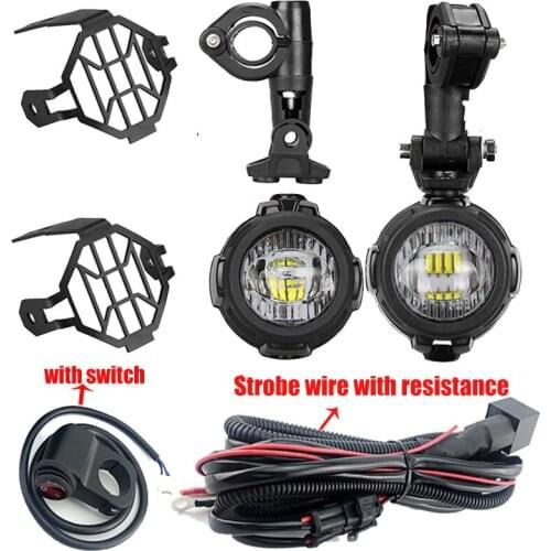 LED Auxiliary Lights for BMW Motorcycle 40W 6000K Spot Driving Fog Lamps for BMW R1200GS F800GS F700GS F650 K1600