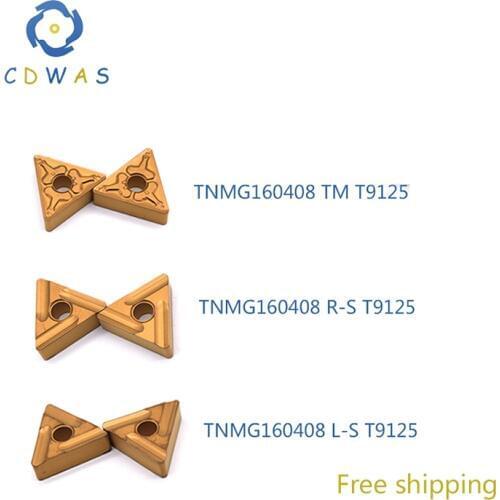 Tungaloy TNMG160408 TM / R S T9125 High Quality carbide outer External turning tool TNMG 160408 CNC lathe tool free shipping