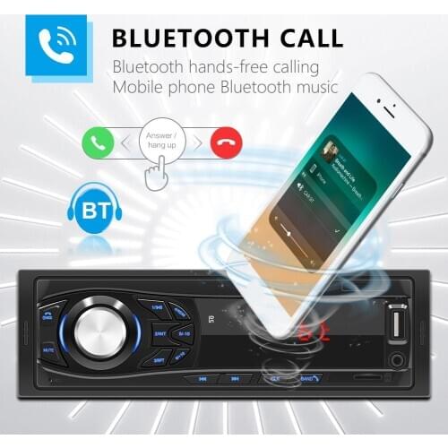 Universal Car Radio 12V Bluetooth V2.0 Car Audio Stereo In-dash FM Aux Input Receiver AUV SD USB Bluetooth Auto Radio Player