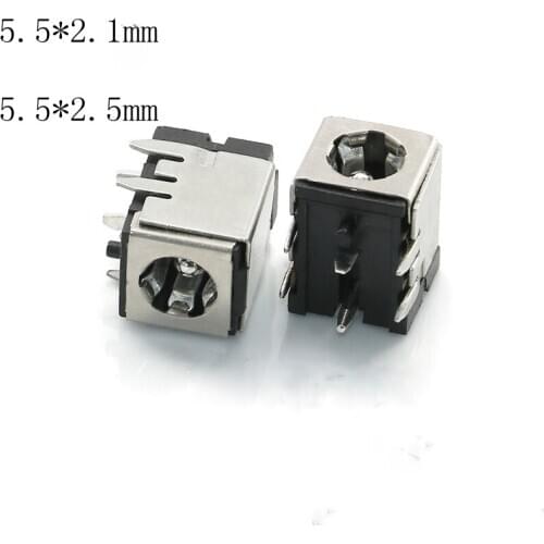 High Quality Laptop Power Socket with Iron Case Bracket 5.5*2.1/2.5mm