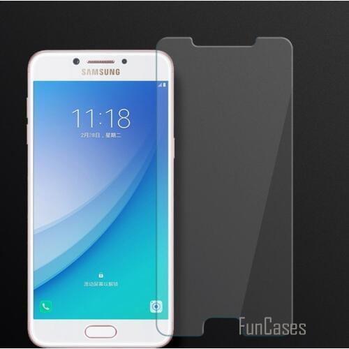 Full Cover Tempered Glass For Samsung Galaxy C5 Pro Screen Protector Film 2.5D Curved Edge Screen For Samsung Galaxy C5 Pro 0.26