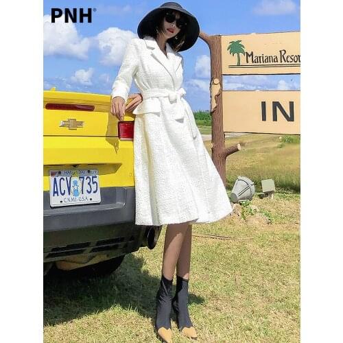 White Windbreaker Womens Mid Long Autumn 2021 New Korean Temperament Slim Waist Hepburn Coat