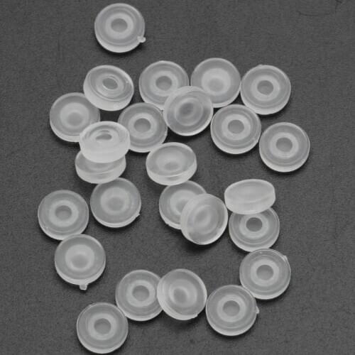 100Pcs 4 Size Earring Pad Silicone Comfort Earring Cushion for Clips on Earrings