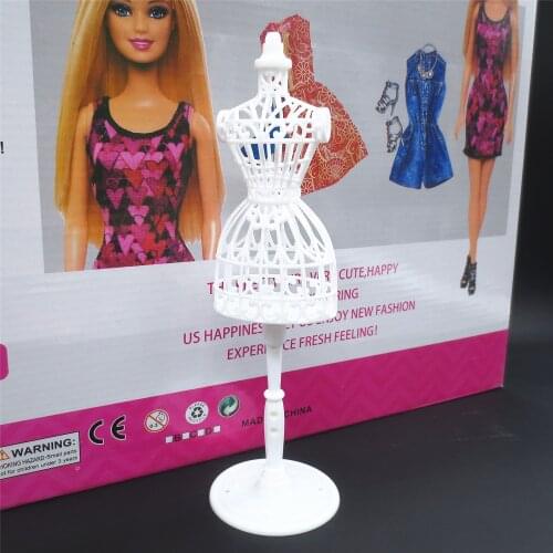 2 Pieces Doll Clothes Model 30cm Doll Accessories ABS Frame Clothing Support Clothes Rack Hollow Art Model Stand By