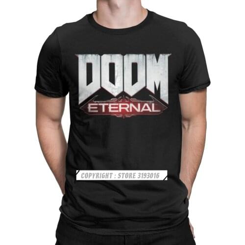 2020 Novelty Doom Eternal Unsiex T Shirts Men Pure Cotton Short Sleeve Tee Shirt for Men Christmas Gift Clothing Shirt