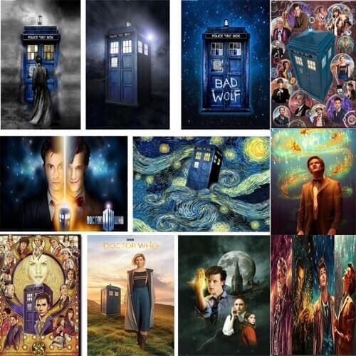 5D Diy "Doctor Who" Pictures Diamond Painting Cross Stitch full Square Round Diamond Embroidery Mosaic Paint Room Decor DM2030