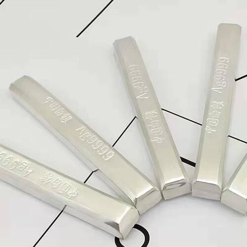 99.99% min Ag Silver sputtering target ingot / metal price