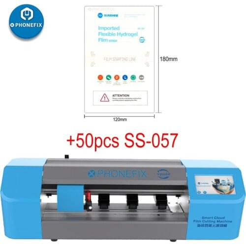 SUNSHINE SS-890C Auto Film Cutting Machine Flexible Hydraulic Film for Mobile Phones Screen Front Glass Back Cover Film Cut Tool