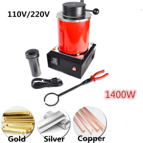 Electric Jewelry Melting Furnace 2KG, Aluminum, Copper, Gold, Lead, Silver, Metal Casting Melting Furnace, Spot Welding Tool