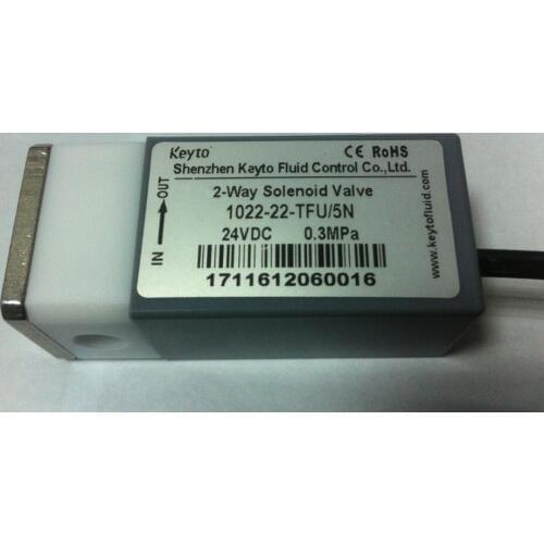 Ken asked Keyto corrosion-resistant solenoid valve 300KPa 1022-22-TFU/5N 24V 0.3MPa