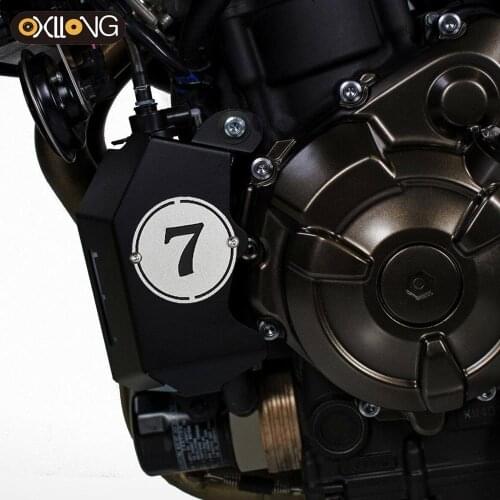 Motorcycle CNC BILLET COOLANT RESERVOIR COVER For YAMAHA XSR 700 XTribute XSR700 2018 2019 2020 2021 FLUID TANK GUARD COVER