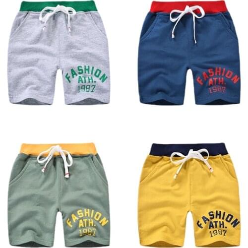 Summer 3-8Y Children Shorts Cotton Shorts For Boys Girls Sport Shorts Toddler Panties Kids Beach Short Sports Pants baby