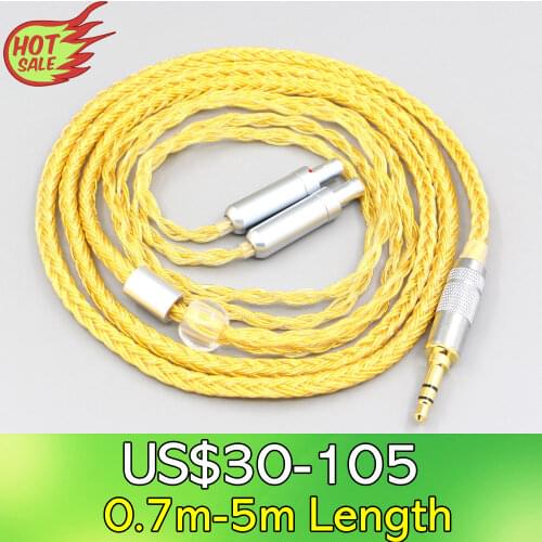 LN007376 16 Core OCC Gold Plated Earphone Cable For Sennheiser HD800 HD800s HD820s HD820 Enigma Acoustics Dharma D1000 Headphone