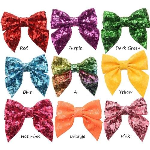 90PCS Cute Hair Bows for Hair Tie Baby Girls Glitter Hair Accessories Boutique Barrette Hair clip for Headband Headwear