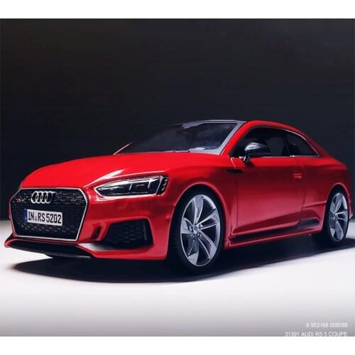 1:24 Audi-RS5 Alloy Sports Car Diecast Model Simulation Metal Toy Vehicle Pull Back Sound Light Supercar Collection Toys Boys