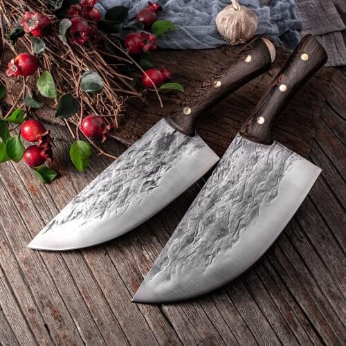 Stainless Steel Butcher Knife Forged Butcher Knife Home Kitchen Kitchen Knife Chopping Butcher Knife