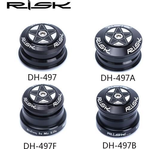 Risk DH-497/A/B/F MTB Bick Head set For 44-49.7mm Aluminum Taper Head Tube Frame With 28.6mm Standard Straight Tube Front Fork