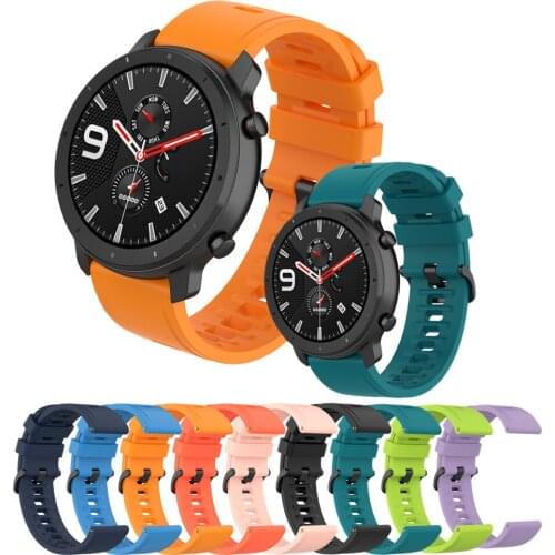 Watch Band For Original Amazfit GTR 47mm Smart Watch Bracelet Wrist Strap For Xiaomi Huami Amazfit Pace/Stratos/2 /Stratos 3