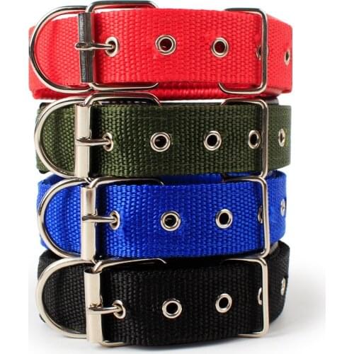 Pet Collar Nylon Soft Leather Lining Polypropylene Foam Bule Neck Collar Dog CollarS Cat Collar Sturdy and Durable Pet Supplies
