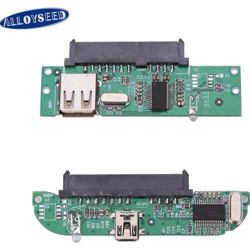 New 2.5inch USB 2.0 TO SATA 7 + 15 Pin Hard Disk Adapter Converter for 2.5" hard drive SSD drive for Laptop Desktop PC Computer