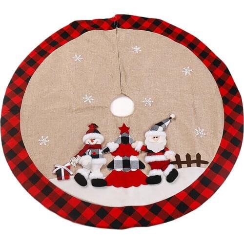 Weihnachtsmann-Weihnachtsbaum-Kleid Christmas Decoration Santa Snowman For Country Style 1pcs Schneemann Weihnachtsbaumkleid