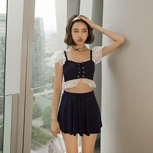 Women Push Up Swimwear Swimsuit Suit For 2021 Bath Clothing Piece Hot Skirt Cover Print Polyester Sierra Surfer Set Female Girls